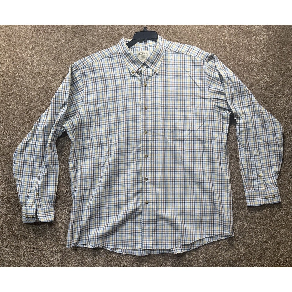 LL Bean Plaid Shirt Men's - Size XL Reg -‎ Traditional Fit
